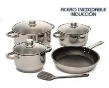 Set Juego De Ollas Umco 8 Piezas Acero Inoxidable Brilliance