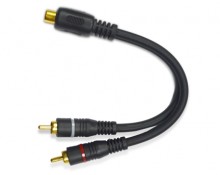 Cable Audio "Y" 2 PLUG RCA X 1 JACK RCA CORTO BLIS - CA-1353