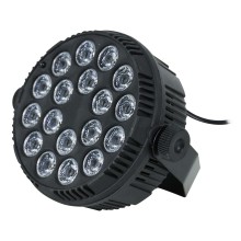 Luz Led PAR 18x1.5W/3 EN 1 RGB Tacho