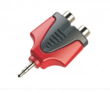 Adaptador 2 Jack Rca X 1 Plug 3.5 St Y Hy1.1761