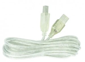 Cable Usb De Impresora 1.5m Transparente A Macho - B Macho