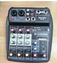 Consola De Audio Berani 4 Canales  F4-A Usb Mp3 Phantom 
